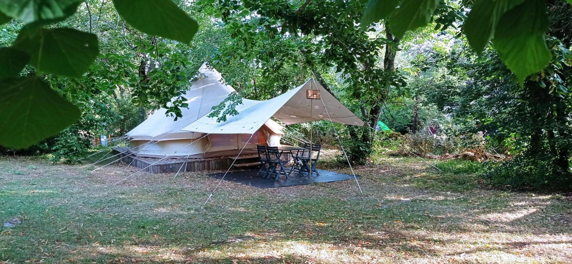 Camping Le Bel Air Tente Insolite Sibley'S 4 Personnes-Le Romarin Limogne-en-Quercy 外观 照片